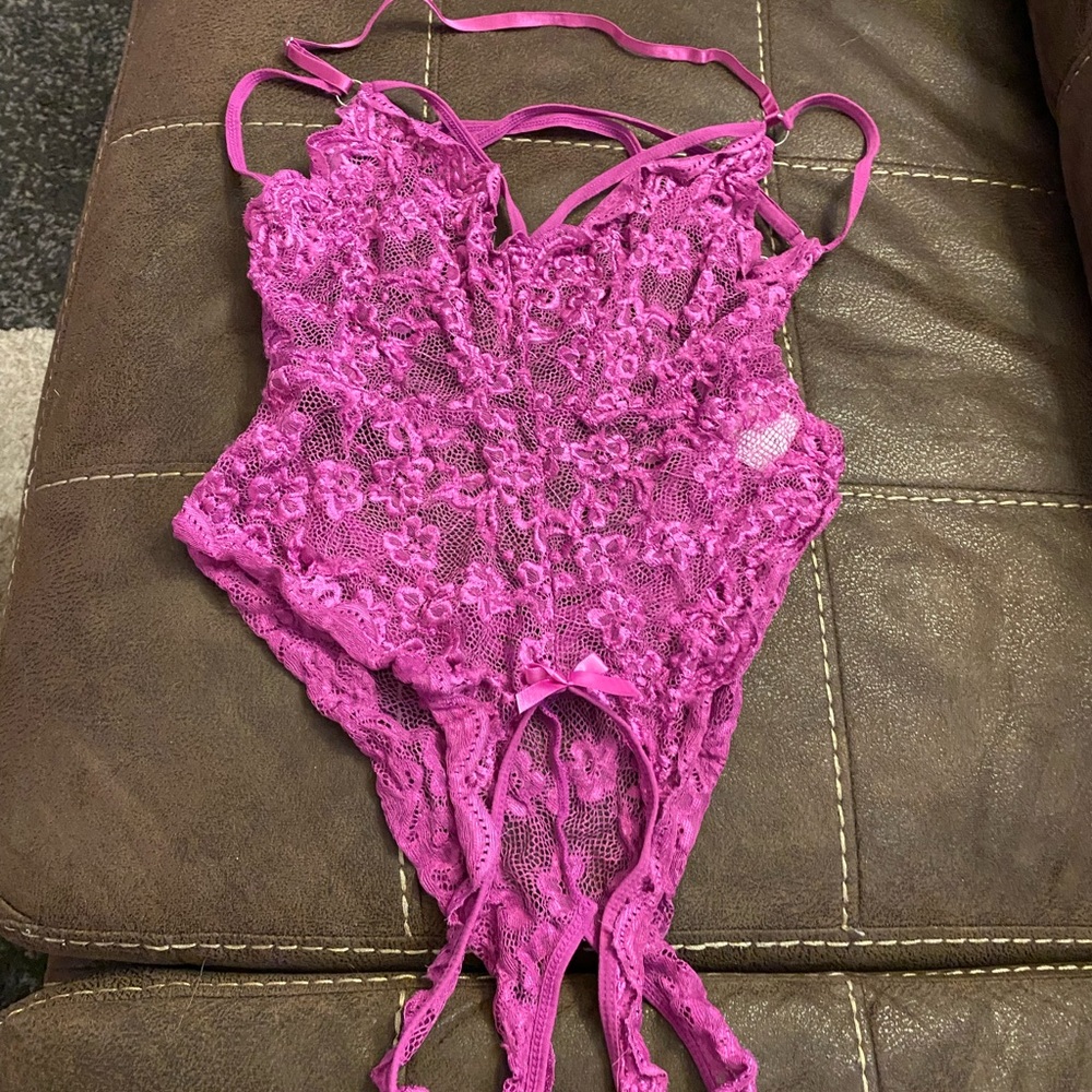 Purple lingerie